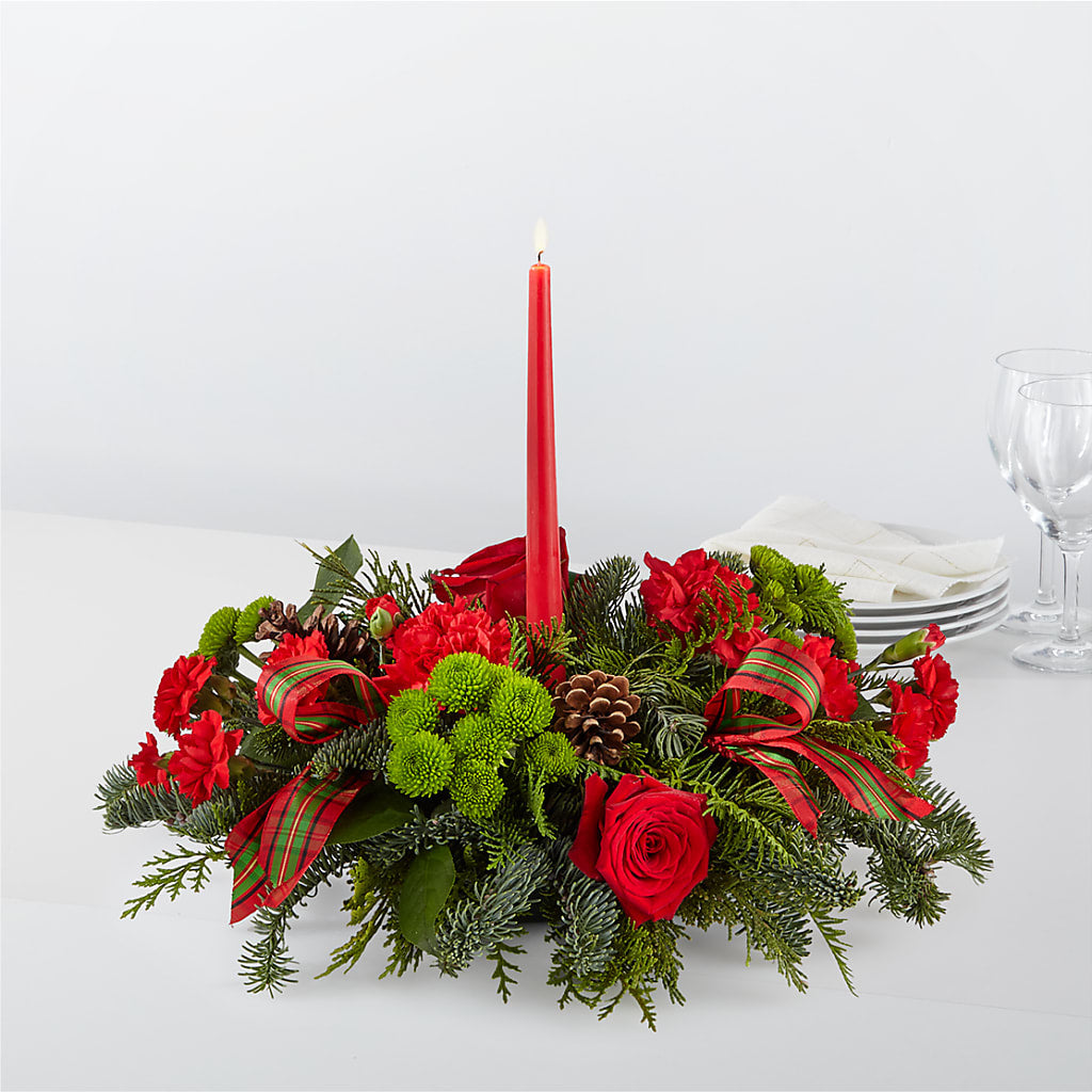 By the Candlelight Centerpiece – La Veranera Flower Shop, Nashville TN