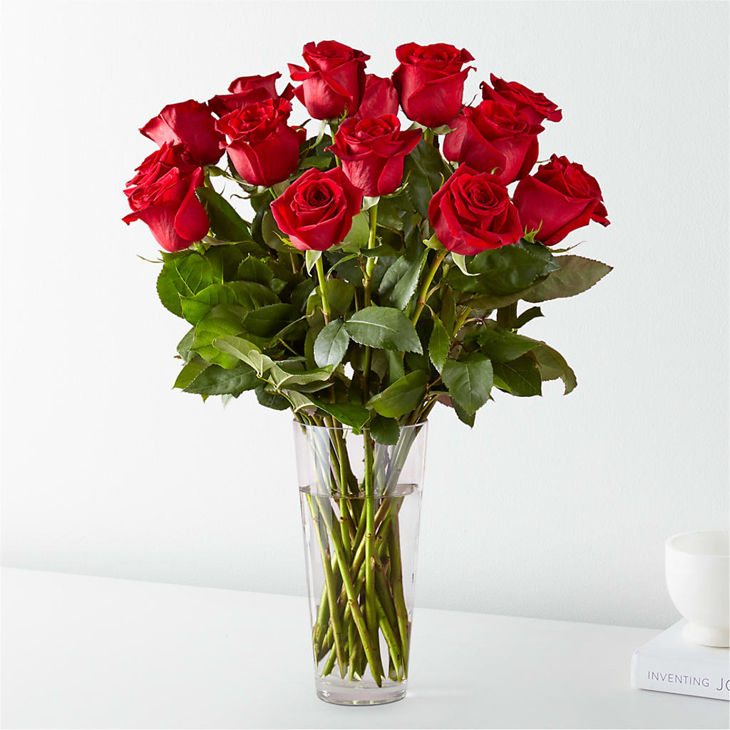 Long Stem Red Rose Bouquet – La Veranera Flower Shop, Nashville TN