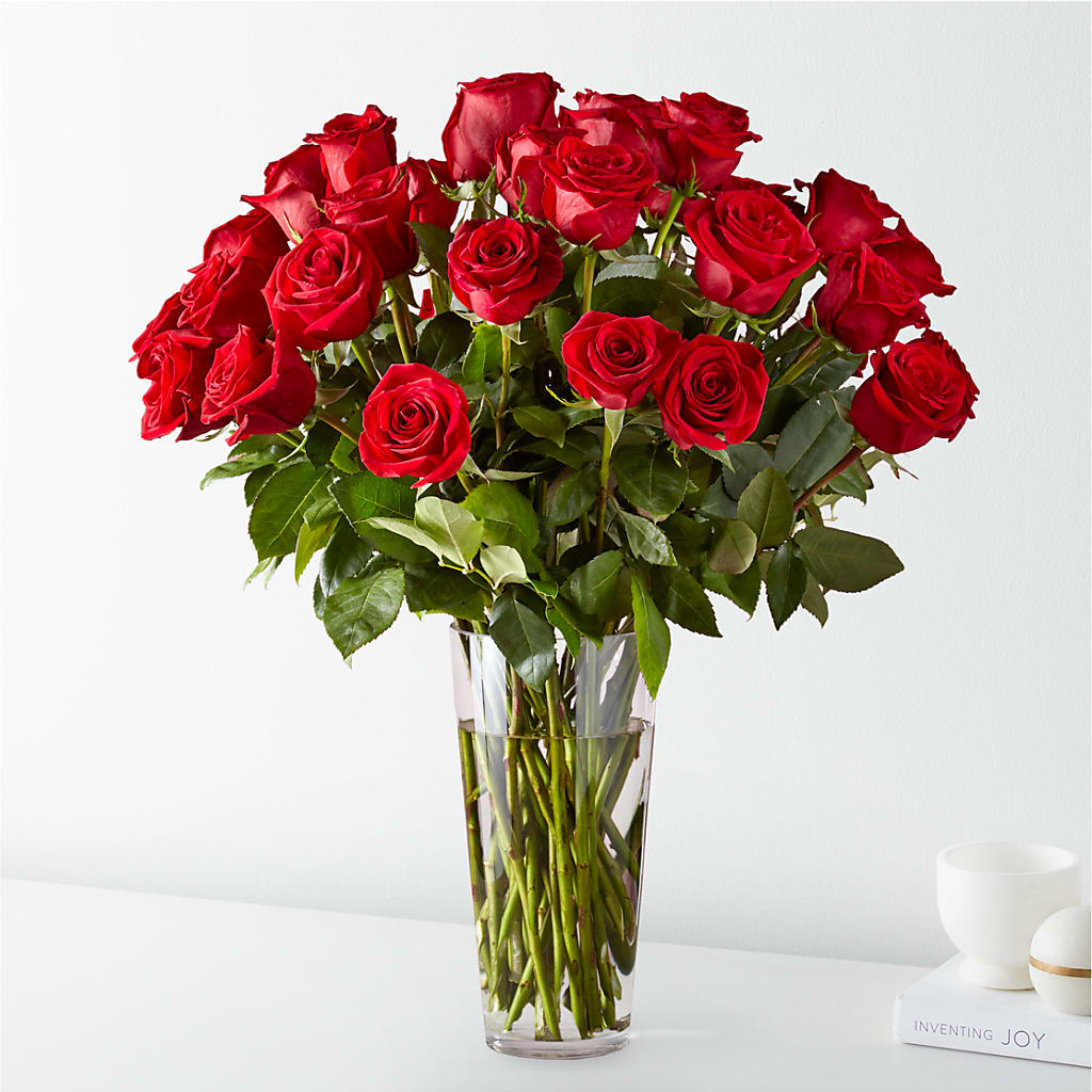 Long Stem Red Rose Bouquet – La Veranera Flower Shop, Nashville TN