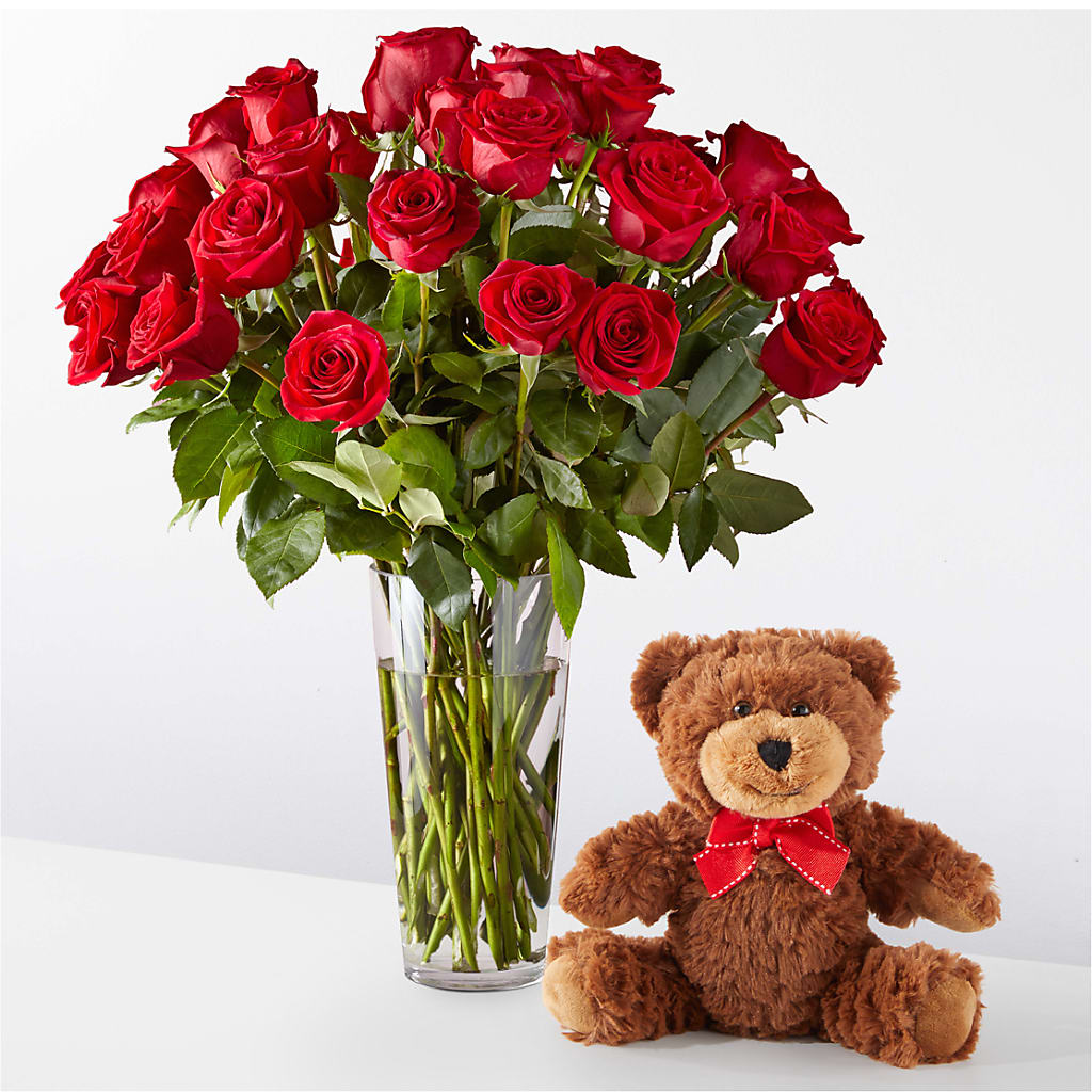 Romantic Long Stem Red Rose Bouquet Bundles – La Veranera Flower Shop, Nashville TN