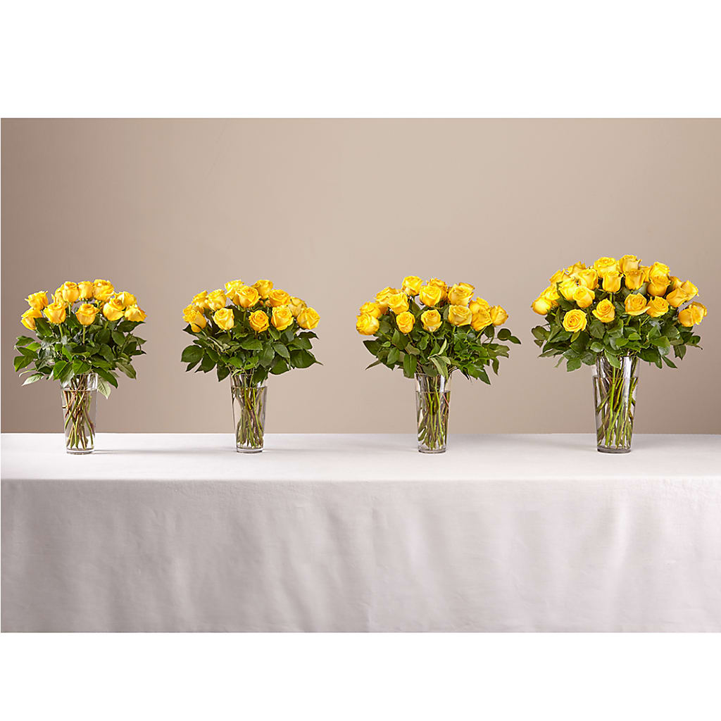 Long Stem Yellow Rose Bouquet – La Veranera Flower Shop, Nashville TN
