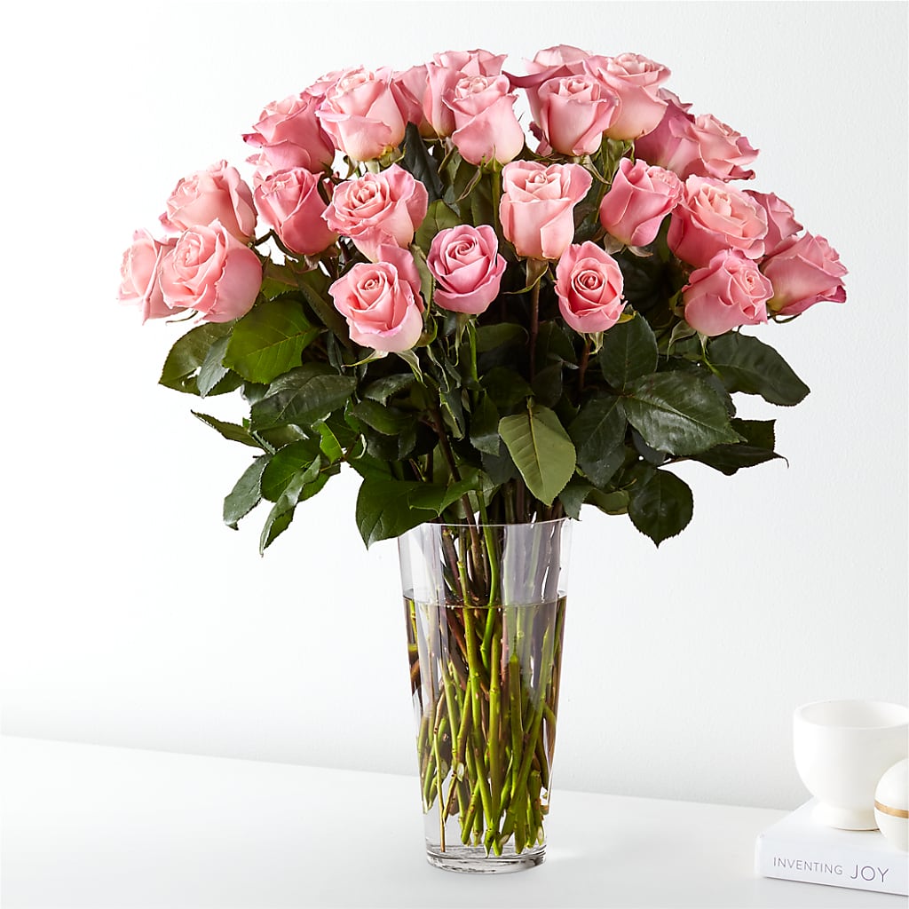 Long Stem Pink Rose Bouquet – La Veranera Flower Shop, Nashville TN