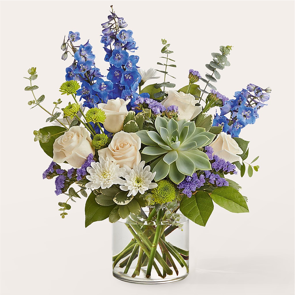 Cerulean Waves Bouquet – La Veranera Flower Shop, Nashville TN