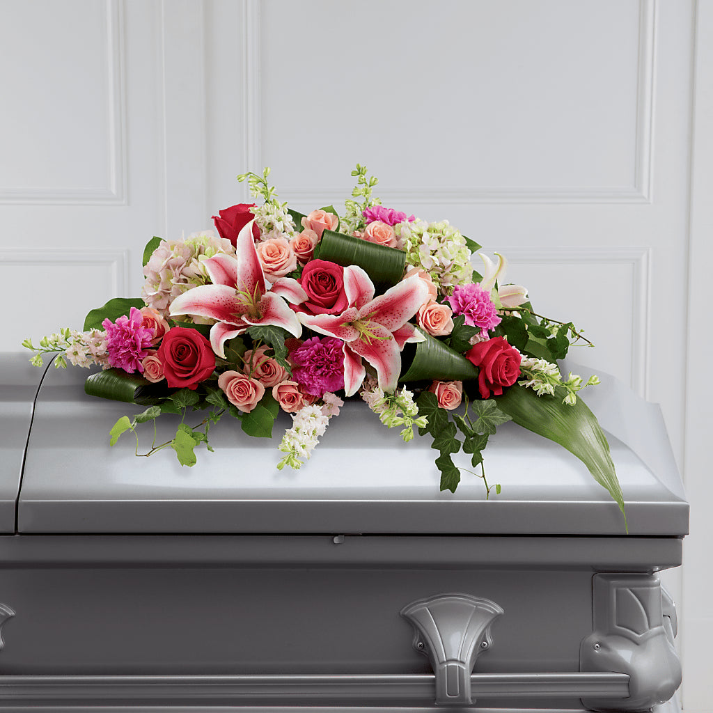 Splendid Grace Casket Spray – La Veranera Flower Shop, Nashville TN