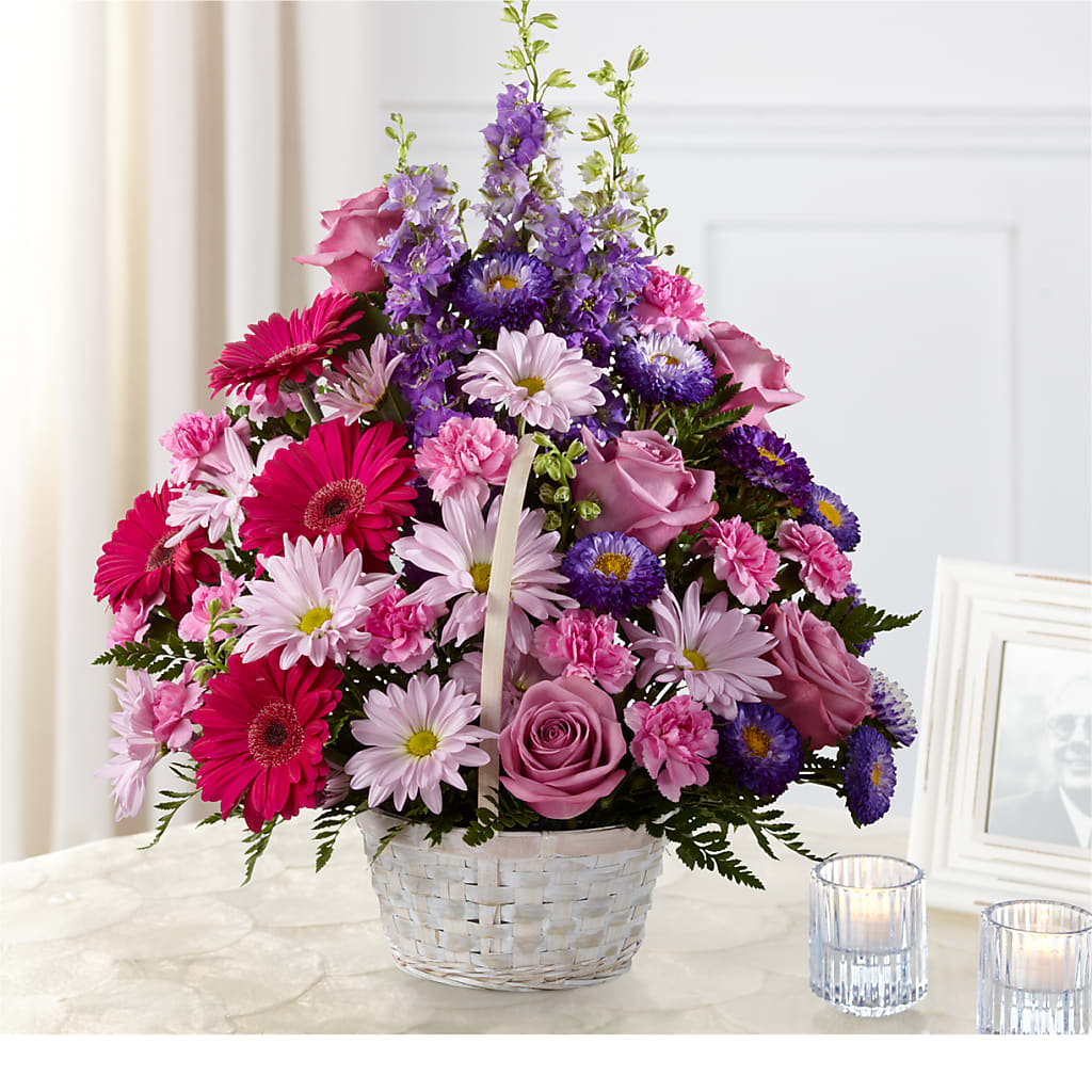 Pastel Peace Basket – La Veranera Flower Shop, Nashville TN