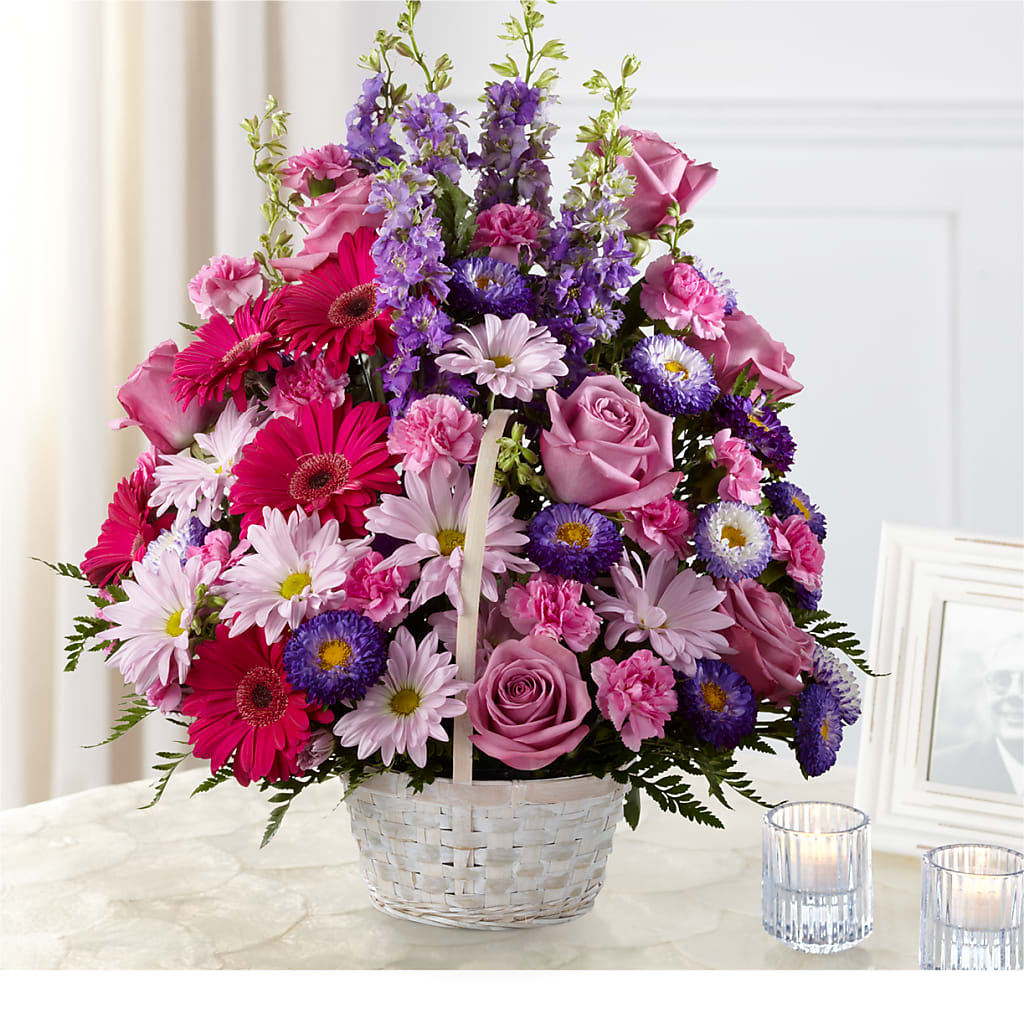 Pastel Peace Basket – La Veranera Flower Shop, Nashville TN