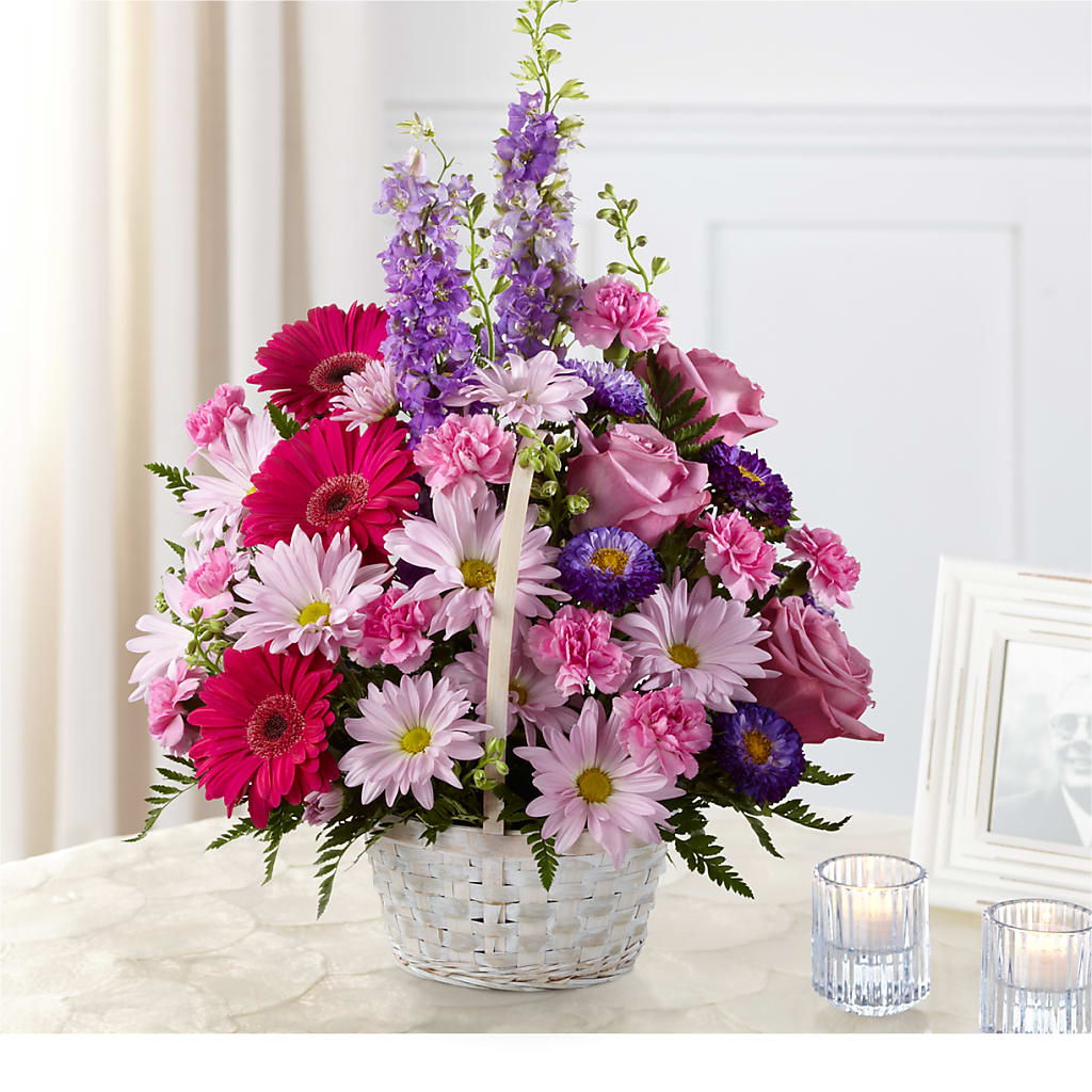 Pastel Peace Basket – La Veranera Flower Shop, Nashville TN