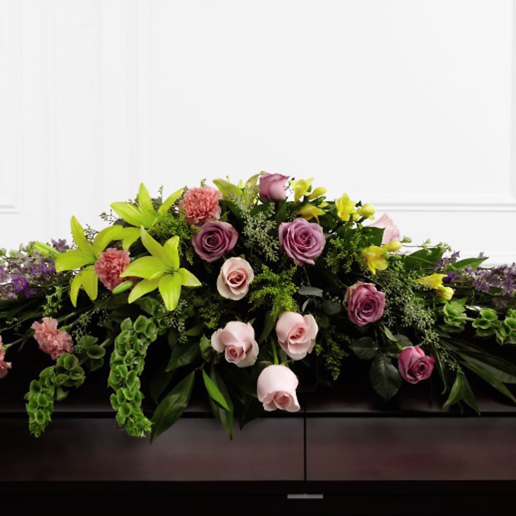 Forever Beloved Casket Spray – La Veranera Flower Shop, Nashville TN
