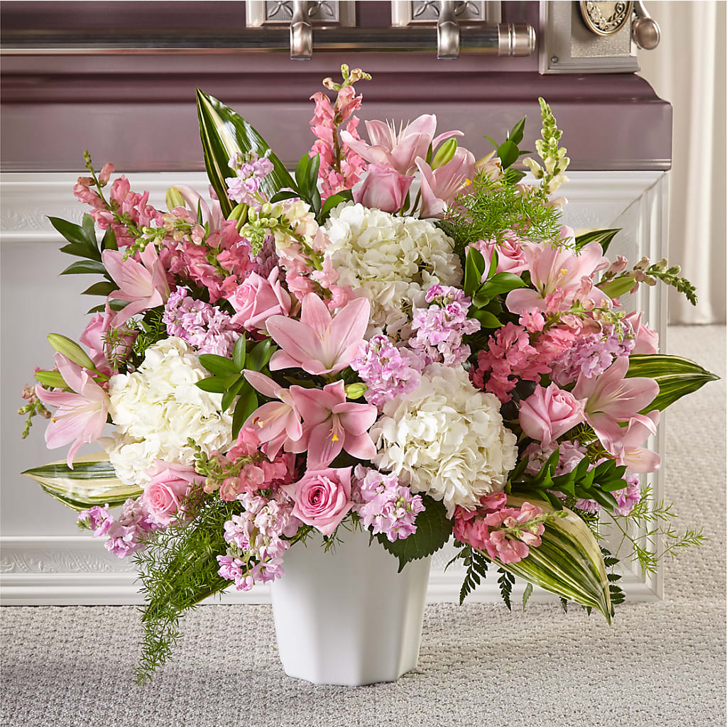 Simply Serene Floor Basket – La Veranera Flower Shop, Nashville TN