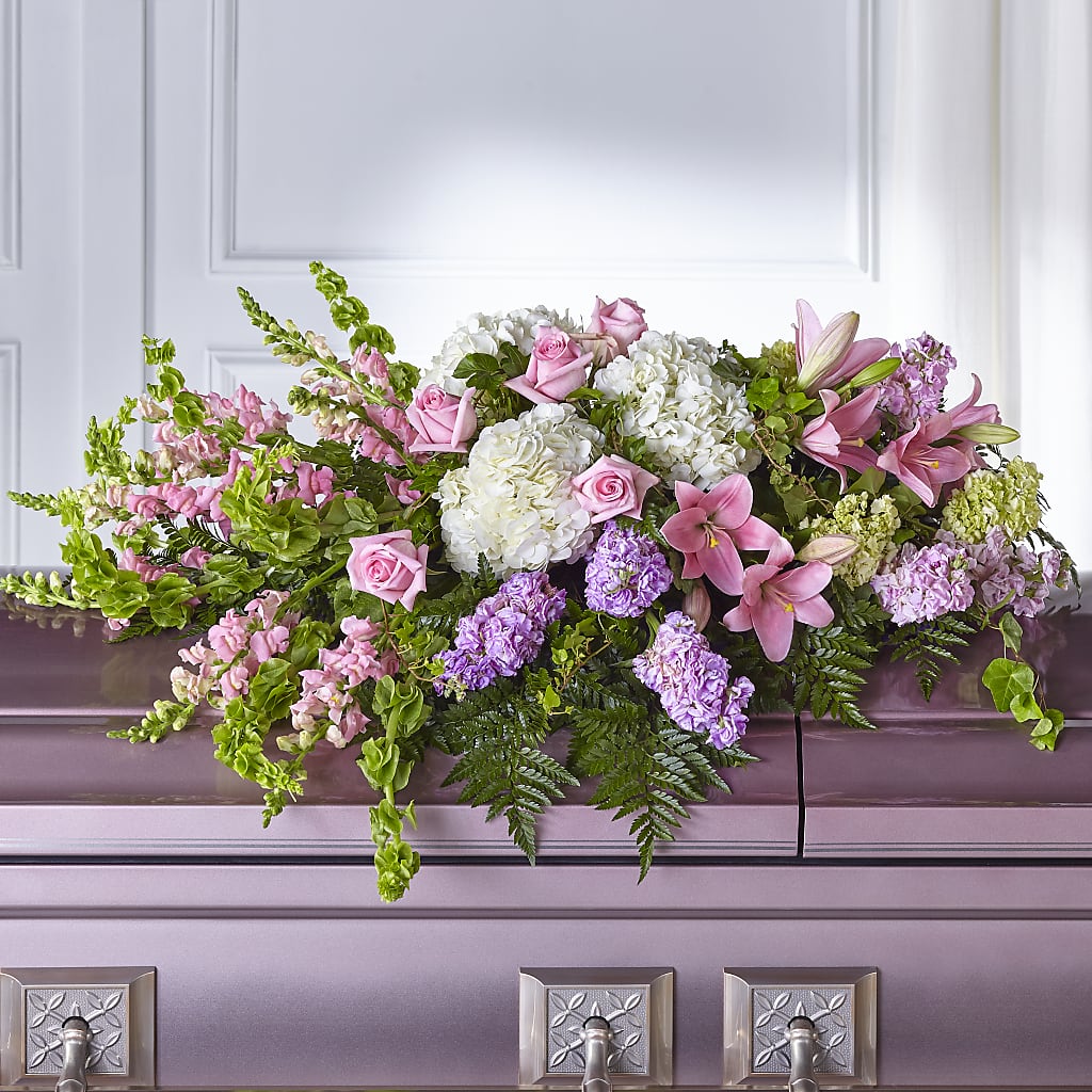Life's Gratitude Casket Spray – La Veranera Flower Shop, Nashville TN