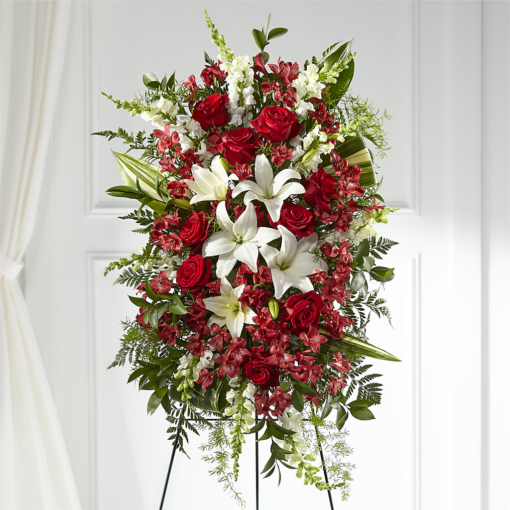 Everlasting Memory Standing Spray – La Veranera Flower Shop, Nashville TN