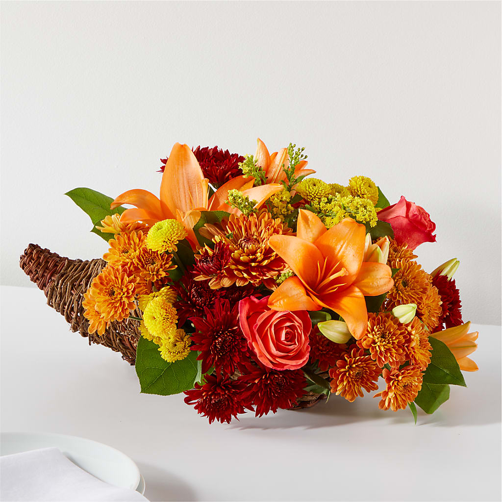 Bouquet of Blessings Cornucopia – La Veranera Flower Shop, Nashville TN