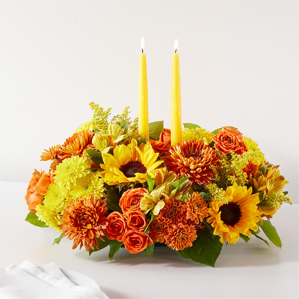 Autumn Harmony Centerpiece – La Veranera Flower Shop, Nashville TN