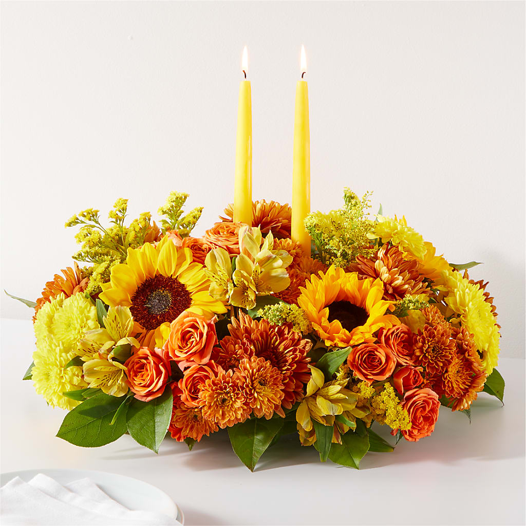 Autumn Harmony Centerpiece – La Veranera Flower Shop, Nashville TN