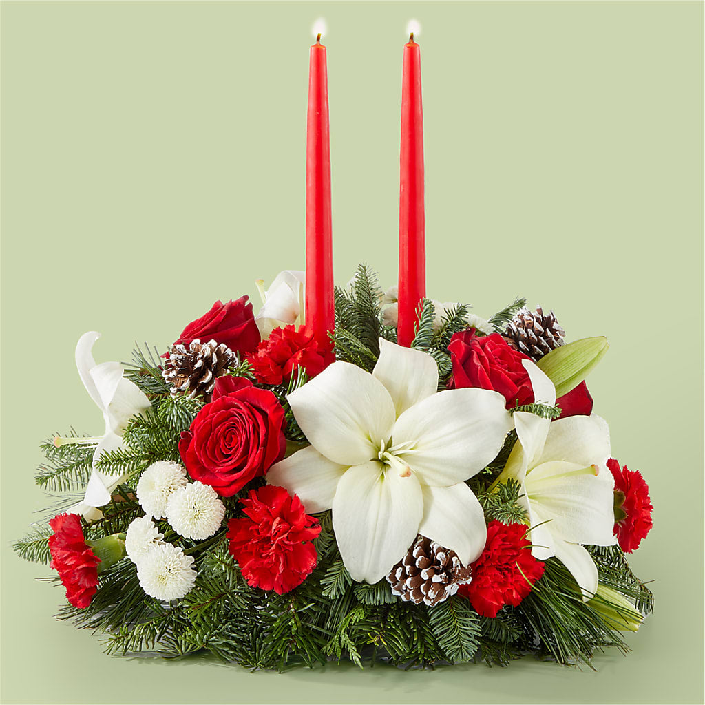 Seasonal Festivities Centerpiece – La Veranera Flower Shop, Nashville TN