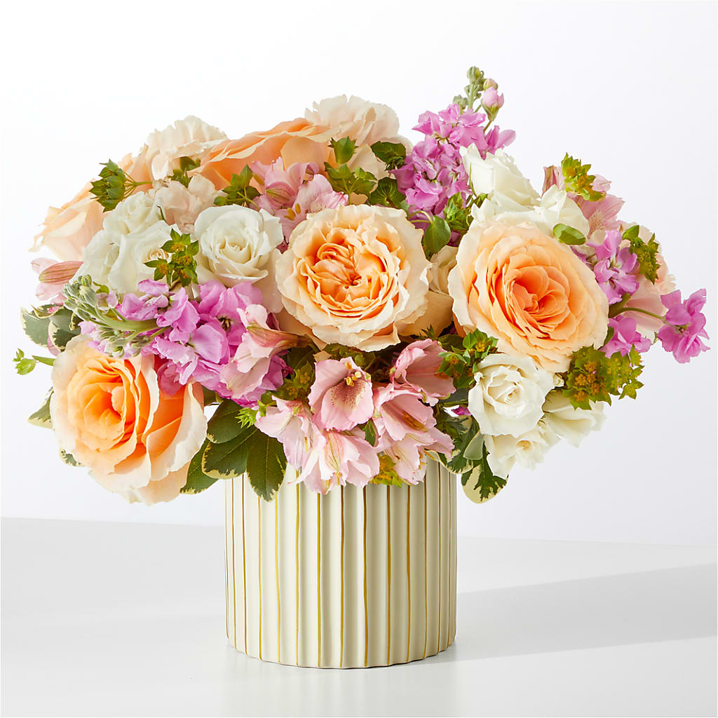 Paradise Bouquet with Ivory Vase – La Veranera Flower Shop, Nashville TN