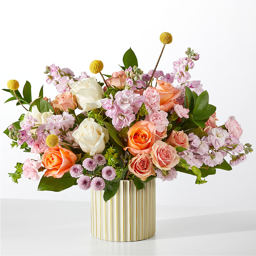 French Market Bouquet with Ivory Vase – La Veranera Flower Shop, Nashville TN