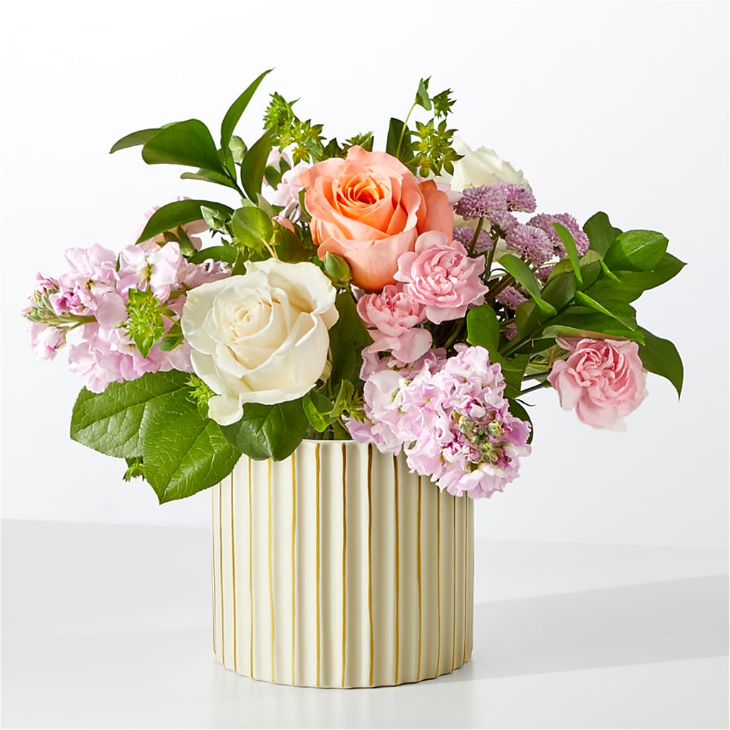 French Market Bouquet with Ivory Vase – La Veranera Flower Shop, Nashville TN