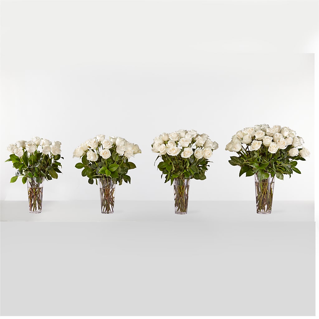 Long Stem White Rose Bouquet –  La Veranera Flower Shop, Nashville TN