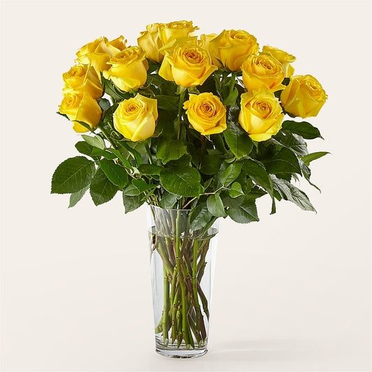 Long Stem Yellow Rose Bouquet –  La Veranera Flower Shop, Nashville TN