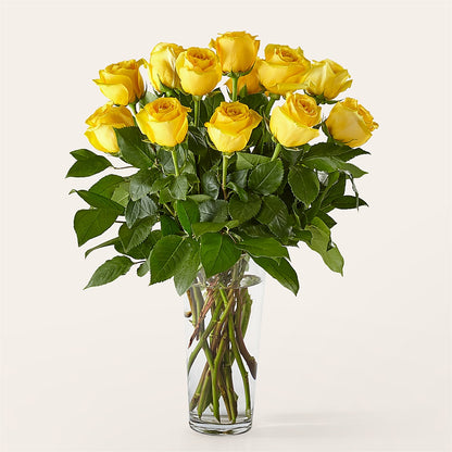 Long Stem Yellow Rose Bouquet –  La Veranera Flower Shop, Nashville TN