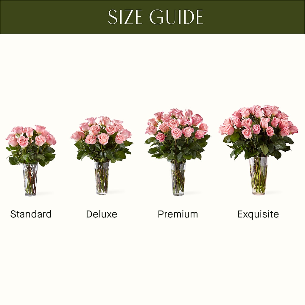 Long Stem Pink Rose Bouquet –  La Veranera Flower Shop, Nashville TN