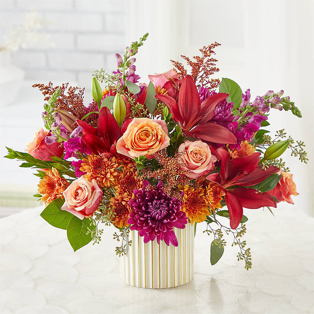 Burgundy Landscape Bouquet –  La Veranera Flower Shop, Nashville TN