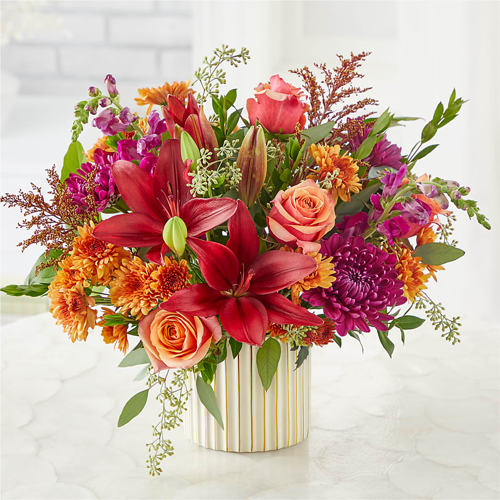 Burgundy Landscape Bouquet –  La Veranera Flower Shop, Nashville TN