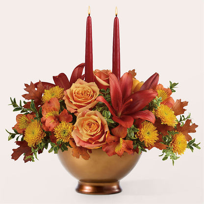 Harvest Table Centerpiece –  La Veranera Flower Shop, Nashville TN