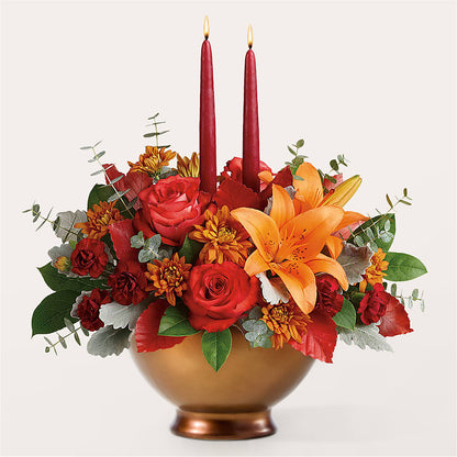 Fruits of Fall Centerpiece –  La Veranera Flower Shop, Nashville TN