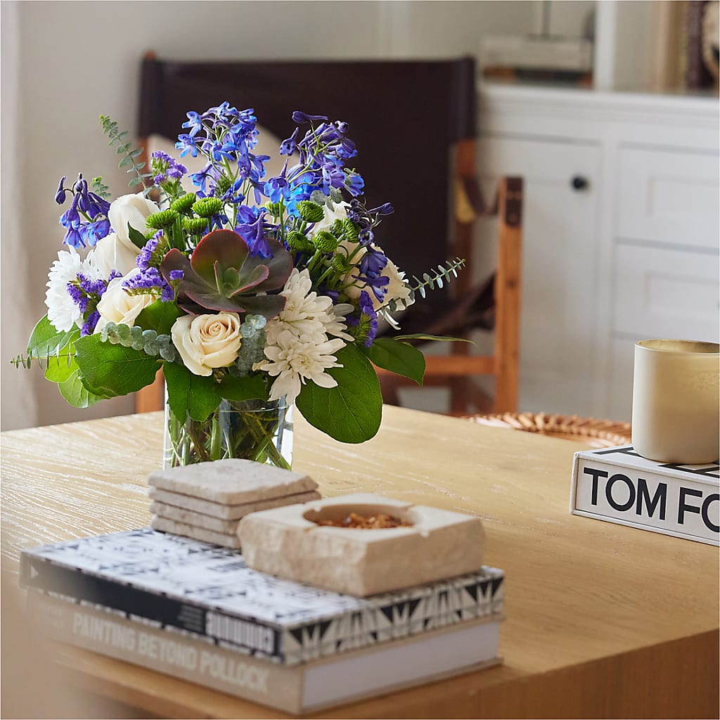 Cerulean Waves Bouquet –  La Veranera Flower Shop, Nashville TN