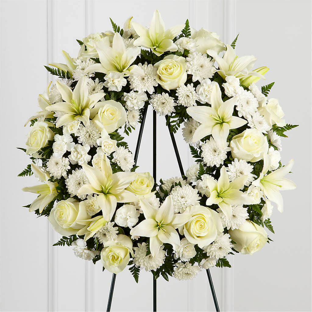 Treasured Tribute Wreath –  La Veranera Flower Shop, Nashville TN
