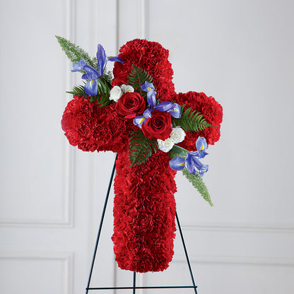 Faithful Hero Floral Cross –  La Veranera Flower Shop, Nashville TN