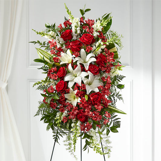 Everlasting Memory Standing Spray –  La Veranera Flower Shop, Nashville TN