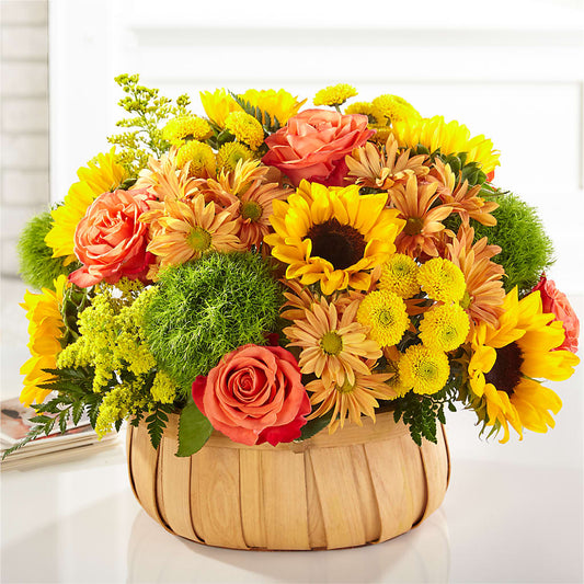 Harvest Sunflower Basket –  La Veranera Flower Shop, Nashville TN