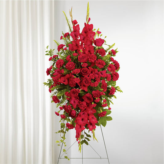 From the Heart Standing Spray –  La Veranera Flower Shop, Nashville TN