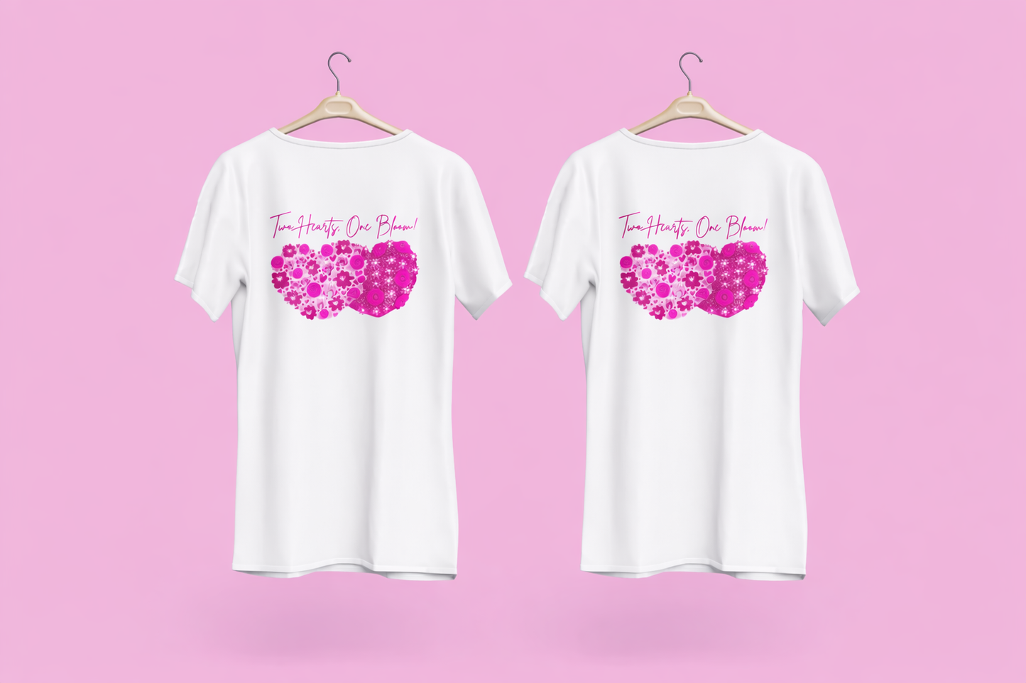 Two Hearts, One Bloom T-shirt