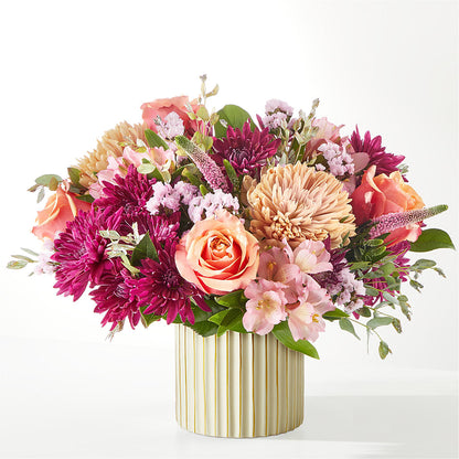 Berry Cobbler Bouquet with Ivory Vase –  La Veranera Flower Shop, Nashville TN