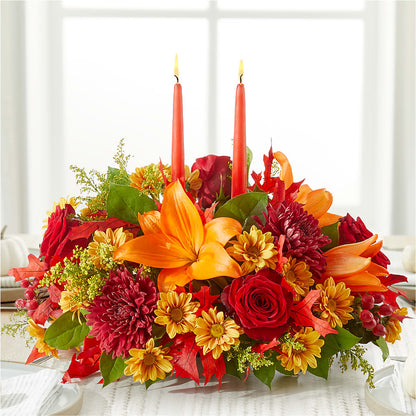 Autumn's Embrace Centerpiece –  La Veranera Flower Shop, Nashville TN