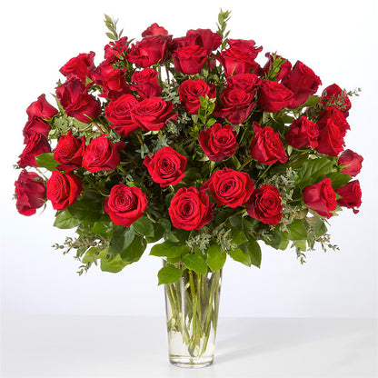 Forever Yours Fifty Stem Red Rose Bouquet –  La Veranera Flower Shop, Nashville TN