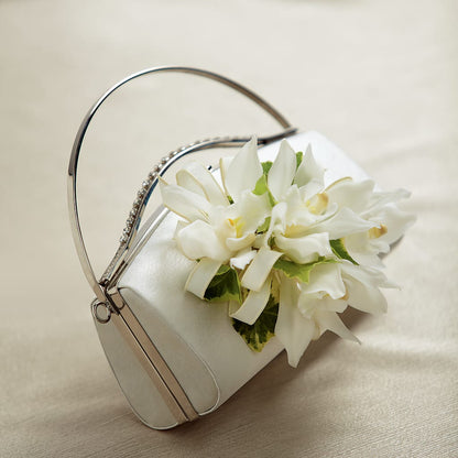 White Purse Decor –  La Veranera Flower Shop, Nashville TN